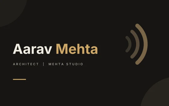 Smart Business Card, black finish
