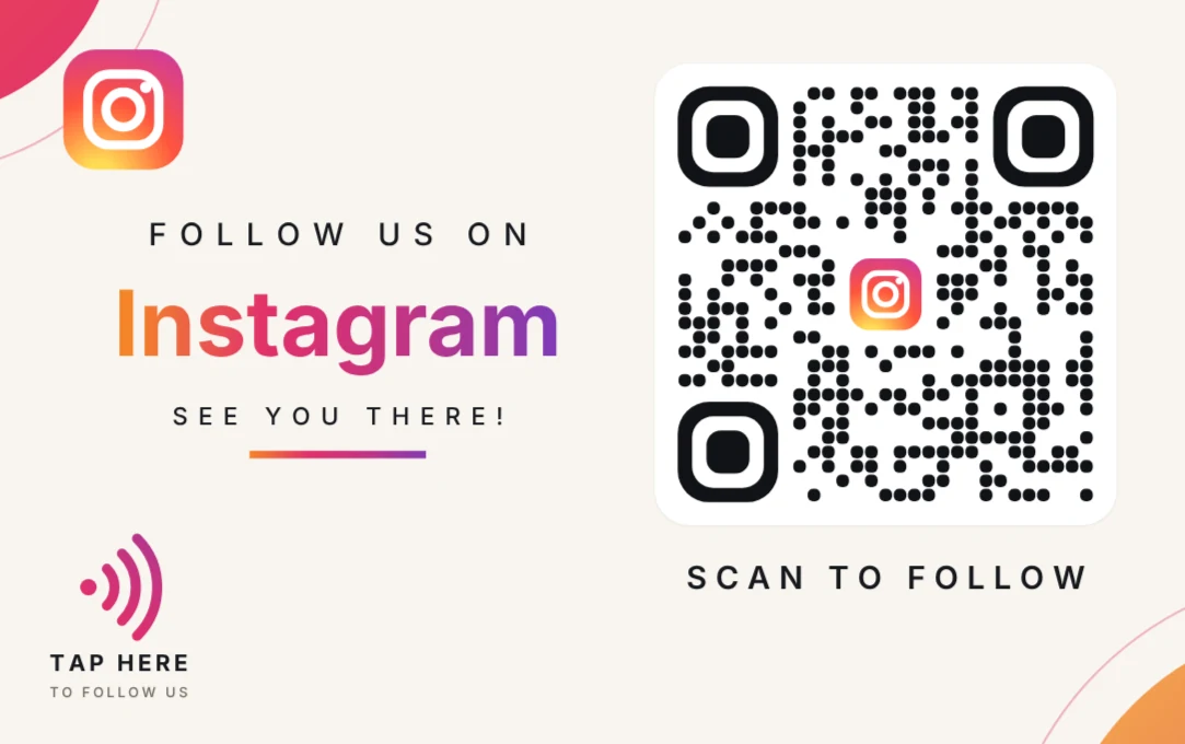 Instagram Follow Card for salons & spas